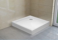 H2O Nero C szögletes, akril zuhanytálca 90x90x14 cm + ajándék szifonnal együtt