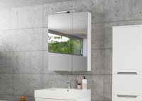 Tboss Mirror Box Recta 60x80 cm tükrös felső szekrény, 2 ajtós, 30 cm LED világítással