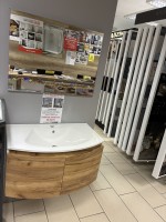 Savini Giulia 80 cm komplett fürdőszobabútor SZETT Sötét Tölgy színben