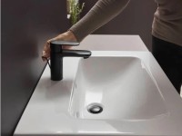 Hansgrohe Vernis Blend 70 mosdócsaptelep automata leeresztővel, matt fekete