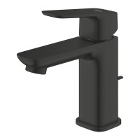 Grohe Cubeo mosdócsaptelep S méret, matt fekete, húzórudas leeresztővel 1016942430