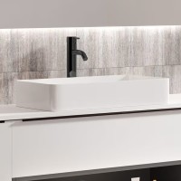 Coycama Tre fényes fehér, pultra tehető kerámia mosdó 61x35 cm