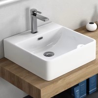 Coycama Nove pultra tehető kerámia mosdó csaplyukkal 50x42 cm