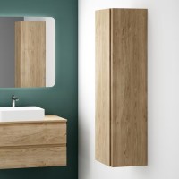 Coycama Viena 140 cm magas kiegészítő fürdőszobabútor, Natural oak színben