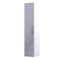 Roltechnik Geo 165 cm magas, nyíló ajtós fali kiegészítő szekrény, fényes fehér színben