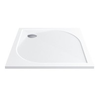 Niwell ODIL 90x90x2,5 cm szögletes, lapos, öntöttmárvány zuhanytálca, szifon nélkül