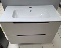 Savini Comfort 80 fürdőszoba alsó bútor + kerámia mosdó Intonaco Almond színben 80 cm