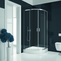 New Trendy Suvia 90x90 cm íves zuhanykabin KÉSZLETSÖPRÉS