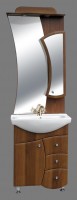 Guido Trend 65 komplett fürdőszoba bútor, tükrös felső résszel, fiókos alsó résszel, mosd
