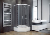 Besco Modern 80x80x165 cm íves zuhanykabin átlátszó vagy frost (intim) üveggel választható