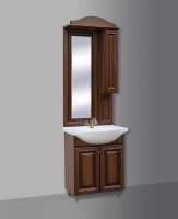 Guido Barokk 66 komplett fürdőszoba szekrény, alsó, felső résszel, fazettás tükörrel, mosd