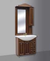 Guido Barokk 76 komplett fürdőszoba szekrény, alsó, felső résszel, fazettás tükörrel, mosd