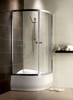 Radaway Premium A 80x80 cm íves zuhanykabin, 170 cm magassággal, 4 féle üveggel és 2 féle kere
