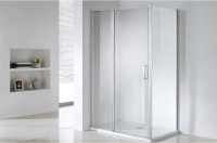 Wellis Triton 120x80 cm szögletes zuhanykabin 1 nyílóajtóval, króm kerettel, átlátszó üveggel + Easy