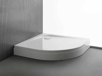 Kolpa San Evelin Tray R 90x90 cm íves, akril zuhanytálca + előlappal együtt