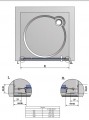 Roltechnik ECDO1N Exclusive Line 80x250 cm nyíló ajtós zuhanyajtó, Fekete elox kerettel