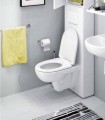 Geberit Selnova Compact Rimless, perem nélküli rövidített fali WC, ovális