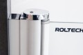 Roltechnik Tower Line TZNL1 - TZNP1 80 cm nyíló zuhanyajtó, Brillant profillal, átlátszó üveg