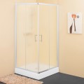 Kolpa San SQ Line TKK 120x90 cm szögletes zuhanykabin fehér kerettel, átlátszó üveggel