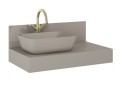 Arezzo Design Reni pultra tehető matt beige porcelán mosdó AR-146027