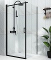 Niagara Wellness Emily Black 80x80x190 cm szögletes zuhanykabin, fekete profillal