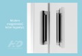 H2O Comfort C 100x80 cm aszimmetrikus, szögletes, tolóajtós zuhanykabin, átlátszó üveggel, kr