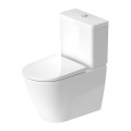 Duravit D-Neo Rimless - perem nélküli monoblokk WC + oldalsó vízbekötésű tartály SZETT