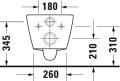 Duravit D-Neo Rimless - perem nélküli fali WC, Durafix (láthatatlan) rögzítéssel