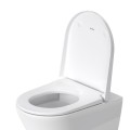 Duravit D-Neo WC ülőke, nemesacél zsanérral