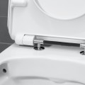 Duravit Durastyle No.1 lecsapódásmentes WC ülőke, nemesacél zsanérral