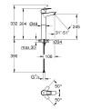 Grohe BauLoop magas mosdócsaptelep XL méret, leeresztő nélkül 23764001 új modell