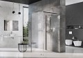 Ravak Walk-In Corner zuhanyfal 120 + 90 cm, fekete profillal