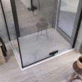 Kolpa San Drop 90x100 cm szögletes, akril zuhanytálca, lapos, beépíthető változat, színazonos