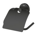 Grohe Essentials Black fali fedeles WC papír tartó, matt fekete 1024652430