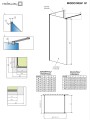 Radaway Modo New IV Walk-in oldalfal, átlátszó üveggel