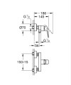 Grohe Cubeo zuhanycsaptelep, króm 1018240000