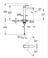 Grohe Cubeo mosdócsaptelep XL méret, leeresztő nélkül, króm 1017290000