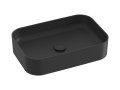 Ravak Ceramic Slim R Black pultra ültethető mosdó 55x37 cm