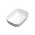 Coycama Due fényes fehér, pultra tehető kerámia mosdó 46x33 cm