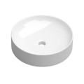 Coycama Rotterdam fényes fehér, pultra tehető, kerek kerámia mosdó 43 cm