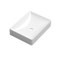 Coycama Estambul fényes fehér, pultra tehető, szögletes kerámia mosdó 50x38 cm