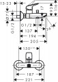 Hansgrohe Logis Egykaros kád csaptelep 71400000