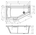 Riho Geta akril kád jobbos 160x90/300 RBA86