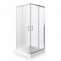Roltechnik Project Line Orlando Neo 80x80x190cm szögletes zuhanykabin, tolóajtókkal, intim üvegg