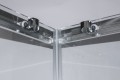 Roltechnik Project Line OBS2 80x80 cm szögletes, keretes zuhanykabin, tolóajtókkal, átlátszó 