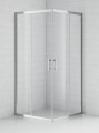 Roltechnik Project Line OBS2 80x80 cm szögletes, keretes zuhanykabin, tolóajtókkal, átlátszó 
