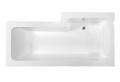 M-Acryl Linea 170x70 és 85 cm szögletes aszimmetrikus akril kád +tartólábbal