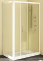 Kolpa San SQ Line TS 75 cm fix oldalfal zuhanyajtóhoz, fehér keret, átlátszó üveg