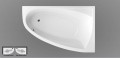 Wellis Matana 150 cm aszimmetrikus akril kád előlap, jobbos vagy balos kivitelben