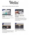 Wellis Black Click-clack leeresztő, túlfolyó nélküli mosdókhoz